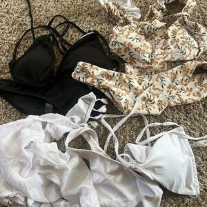 SHEIN bikinis 3 sets with 1 bottom cover up